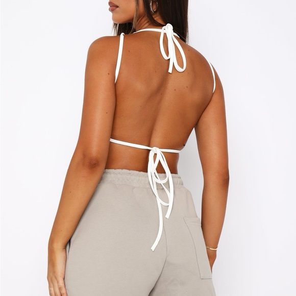 White Fox White Crop Top (NWT!) - Picture 2 of 5